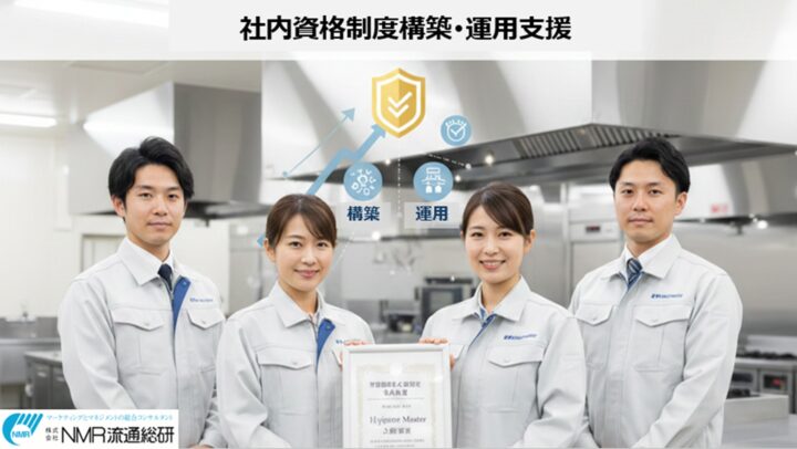 大阪府・衛生環境マネジメント･ファストフードフランチャイズ業様｜厚生労働大臣認定を目指す社内資格制度の上位資格構築と認定化支援事例の画像